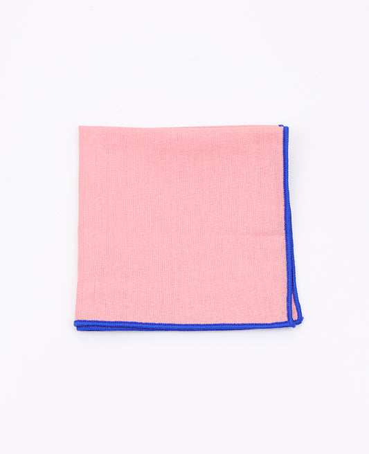 Pochette de Costume Rose n°4 en Coton «Edgard»