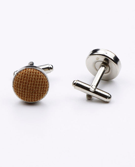Boutons de Manchette Marron Homme en Coton | Edgard | Unipap's