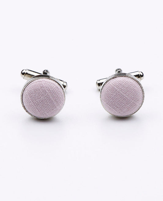 Boutons de Manchette Rose n°3 en Coton | Oscar - Unipap's