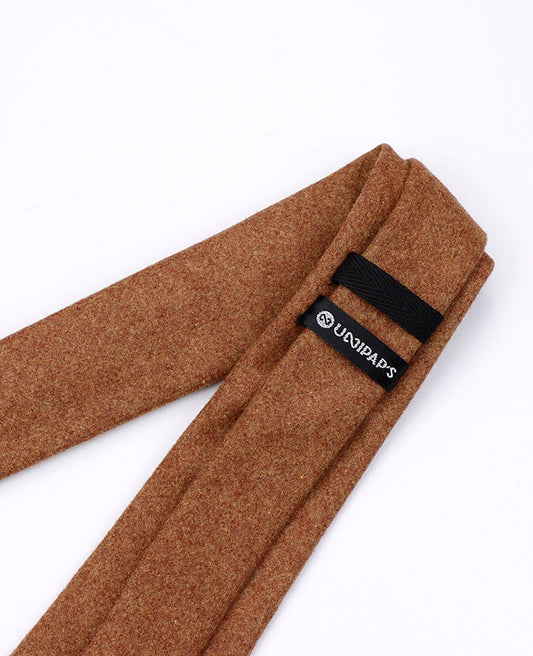 Cravate Marron Homme en Laine | Claude - Unipap's