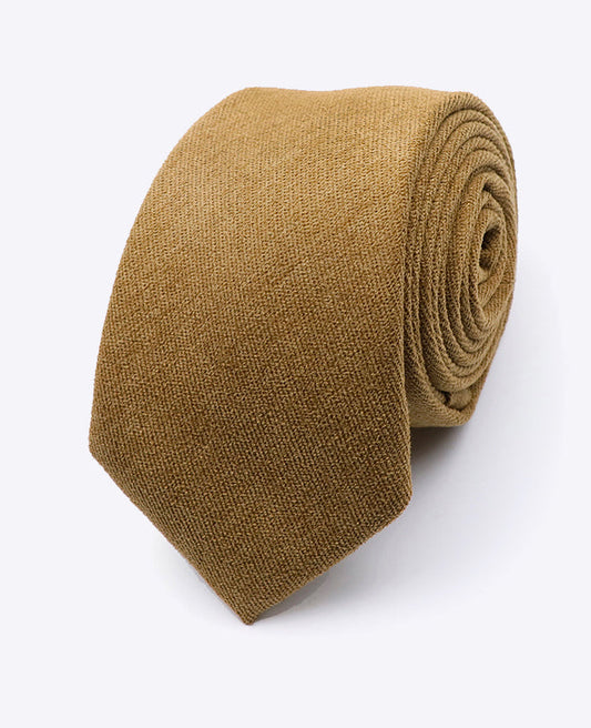 Cravate Marron n°4 Homme en Effet Velours | Simon - Unipap's