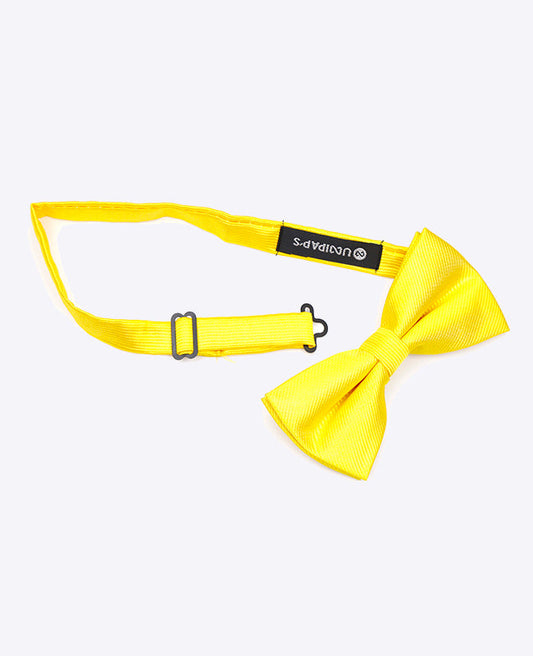 Noeud Papillon Jaune n°1 Homme en Polyester | Lucien - Unipap's