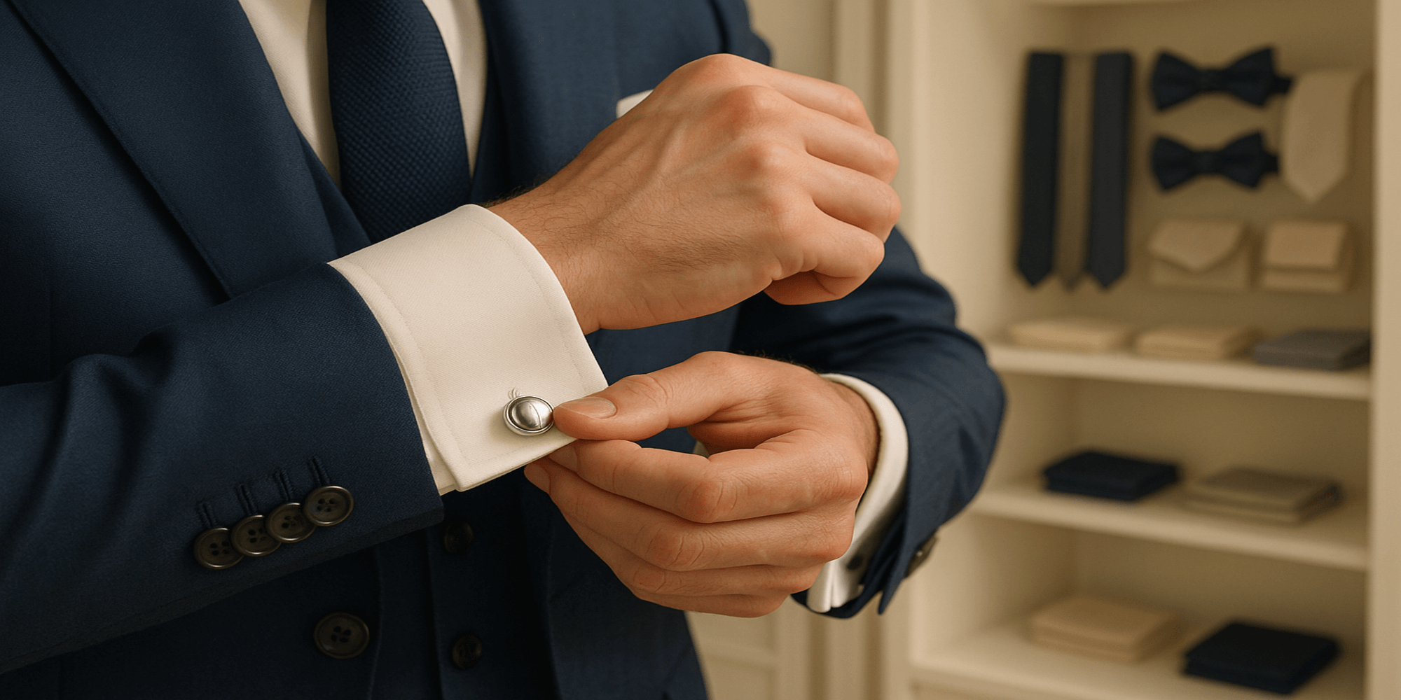 Les Boutons de Manchette : Accessoire Indispensable pour Élever Votre Style ! Afbeelding