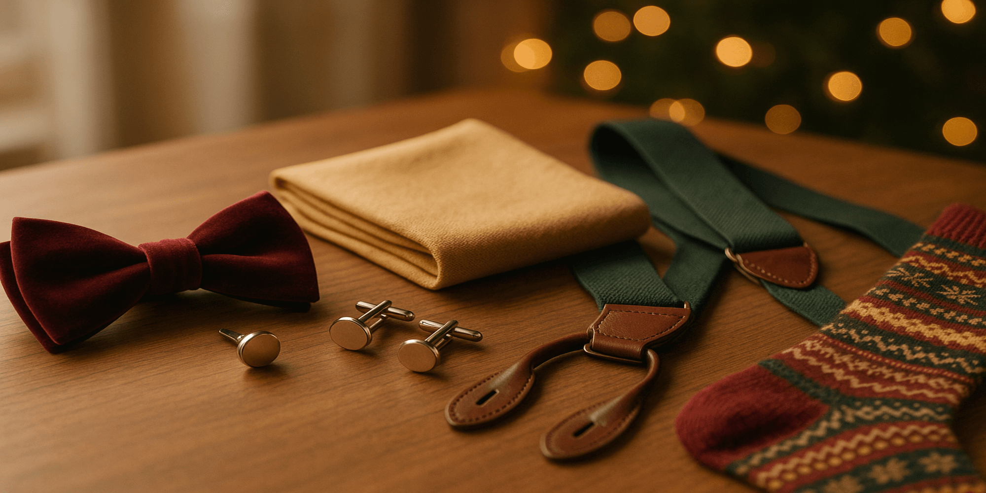 Quels accessoires de costume choisir pour un look élégant lors des fêtes de fin d’année ? Afbeelding