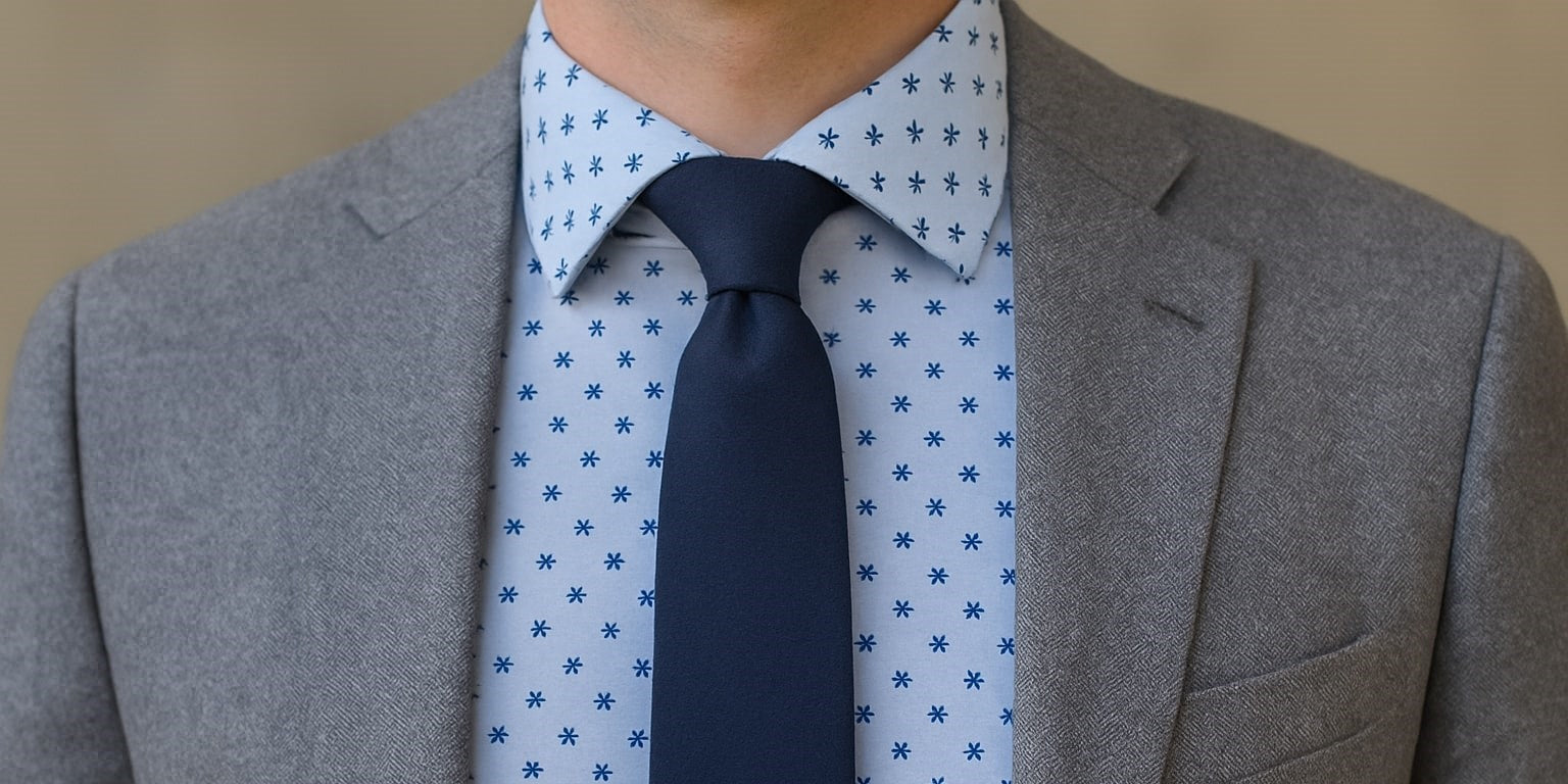 Comment associer sa cravate à une chemise à motifs pour un look homme élégant ? Afbeelding