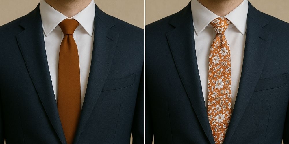 Cravate unie ou à motifs : laquelle choisir pour un look homme élégant ? Afbeelding
