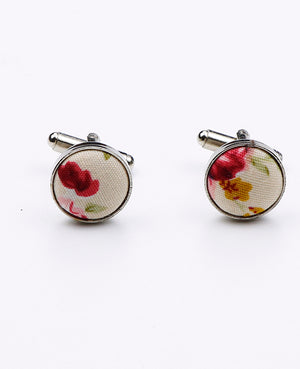 Manchetknopen Liberty Wit nr. 4 in Katoen «Charles»