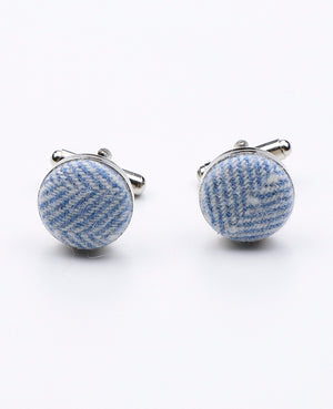 Manchetknopen Blauw nr.1 in Wol | Claude - Unipap's
