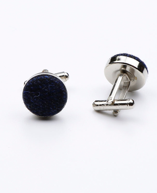 Manchetknopen Blauw nr.2 in Wol | Claude - Unipap's