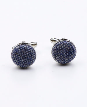 Manchetknopen Blauw nr.3 in Wol | Claude - Unipap's