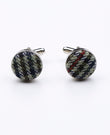 Manchetknopen Tartan Grijs nr.9 in Wol | Nobert - Unipap's
