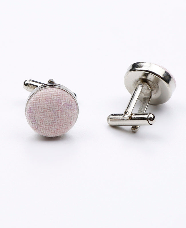 Manchetknopen Roze nr.2 in Wol | Claude - Unipap's