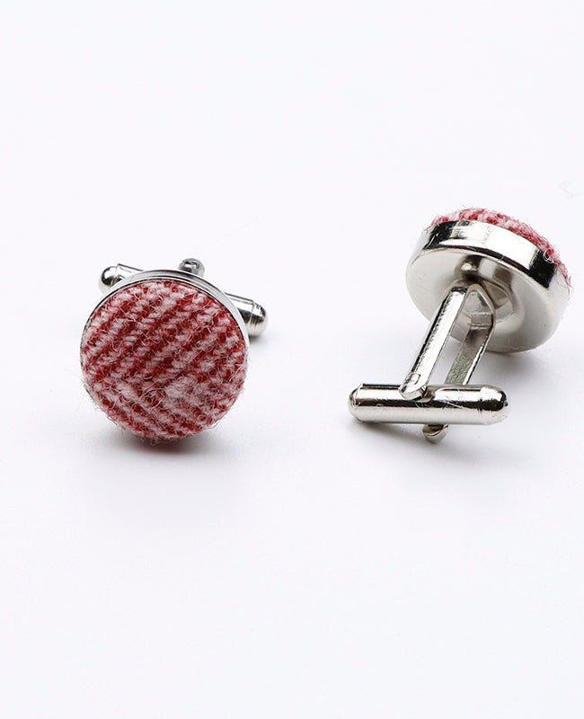 Boutons de Manchette Rouge n°1 en Laine | Claude - Unipap's