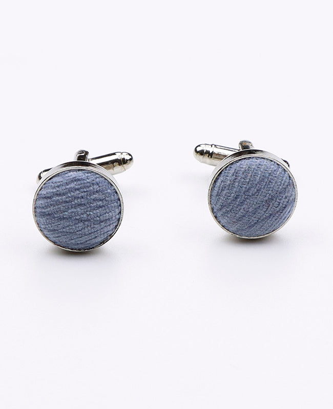 Manchetknopen Blauw nr.2 in Polyester | Augustin - Unipap's