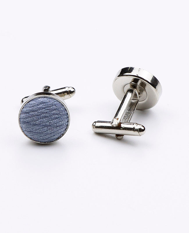 Manchetknopen Blauw nr.2 in Polyester | Augustin - Unipap's