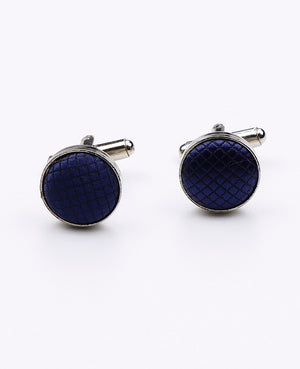 Manchetknopen Blauw nr.3 in Polyester | Martin - Unipap's