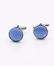 Manchetknopen Blauw nr.4 in Polyester | Martin - Unipap's