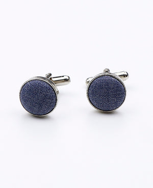 Manchetknopen Blauw nr.4 in Polyester | Octave - Unipap's
