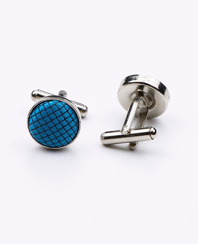 Manchetknopen Blauw nr.5 in Polyester | Martin - Unipap's