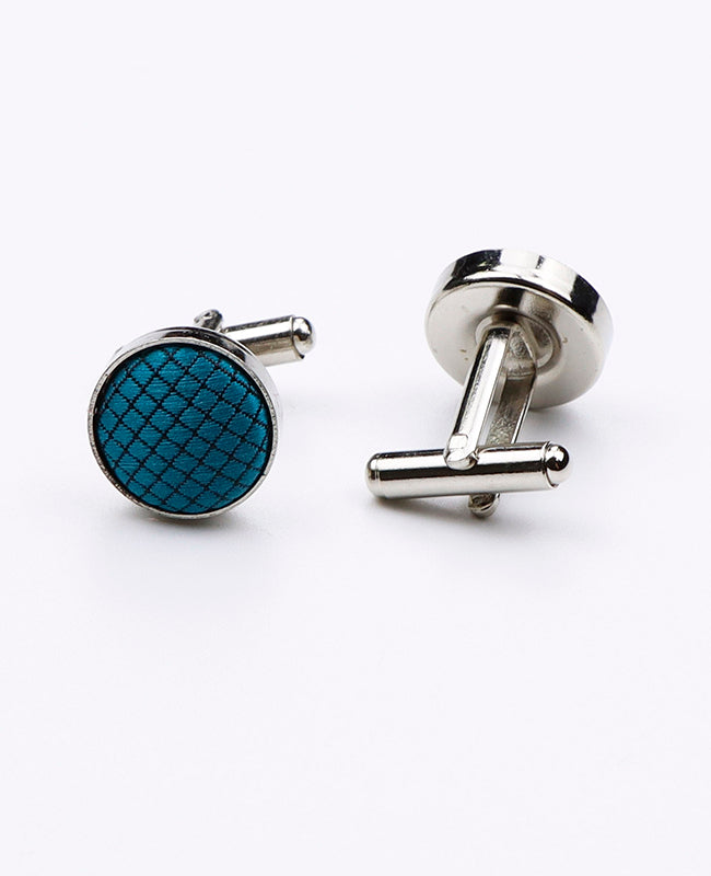 Manchetknopen Blauw nr.6 in Polyester | Martin - Unipap's