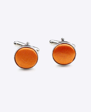Manchetknopen Oranje in Polyester | Jules - Unipap's