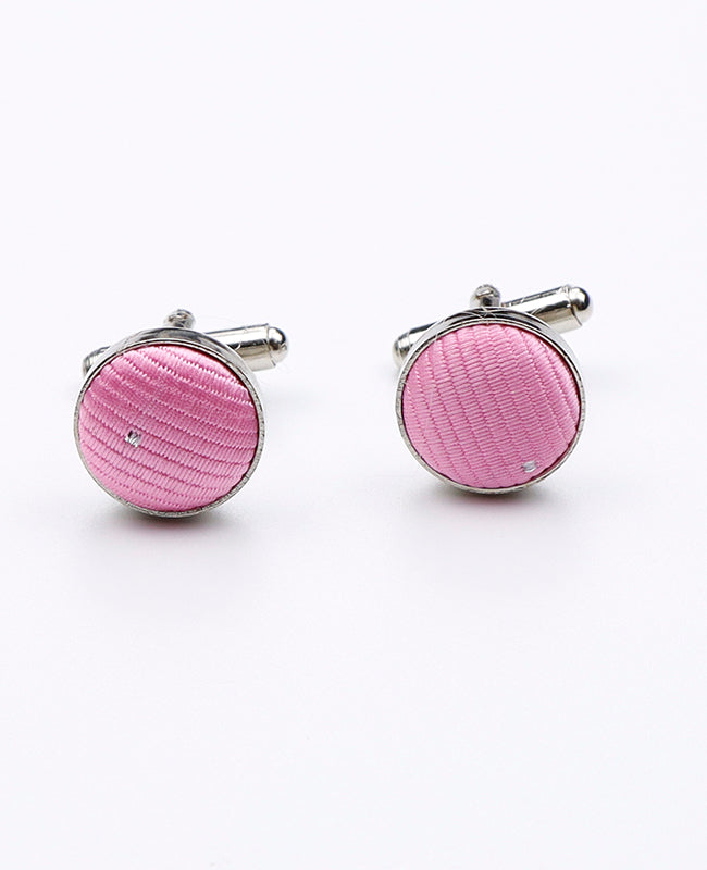 Manchetknopen Roze in Polyester | Georges - Unipap's
