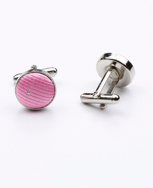 Manchetknopen Roze in Polyester | Georges - Unipap's