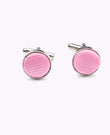 Manchetknopen Roze in Polyester 