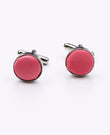 Manchetknopen Roze nr.2 in Polyester 