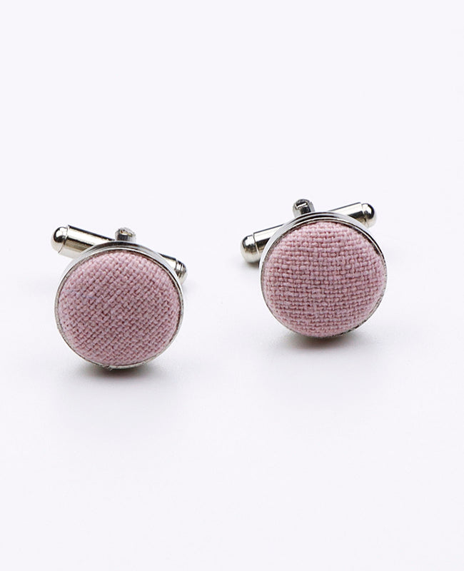 Boutons de Manchette Rose n°3 Homme en Coton | Edgard | Unipap's