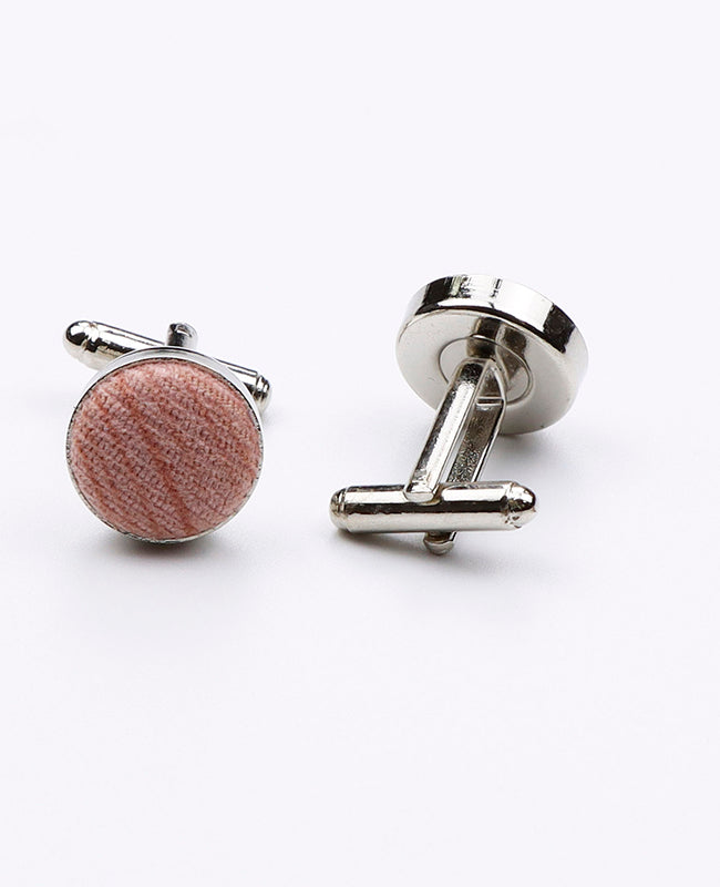 Manchetknopen Roze in Polyester | Augustin - Unipap's