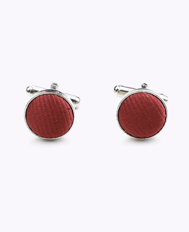 Manchetknopen Rood nr.1 in Polyester "Lucien"