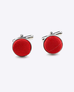 Manchetknopen Rood nr.2 in Polyester | Jules - Unipap's
