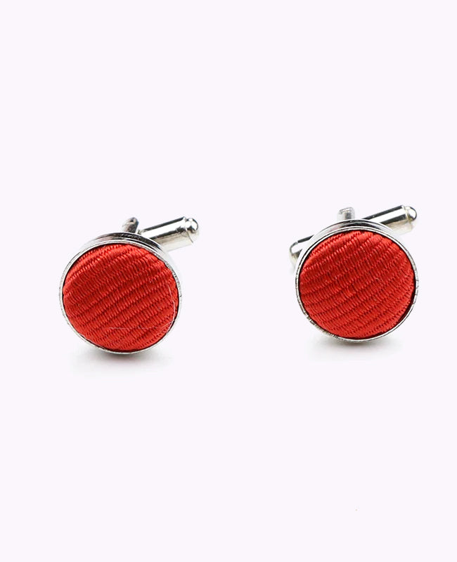 Manchetknopen Rood nr.2 in Polyester "Lucien"