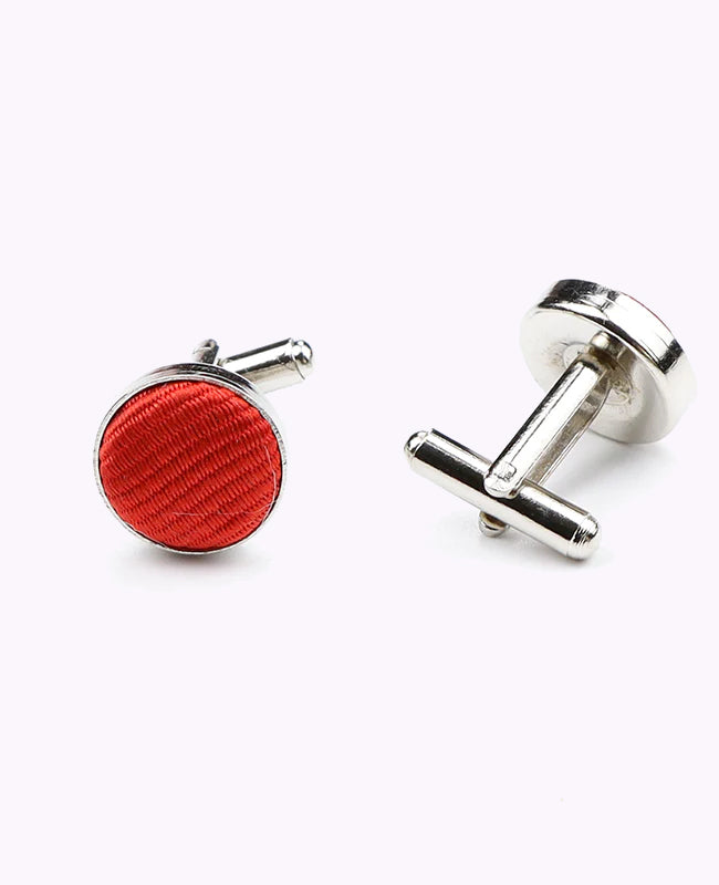 Manchetknopen Rood nr.2 in Polyester "Lucien"