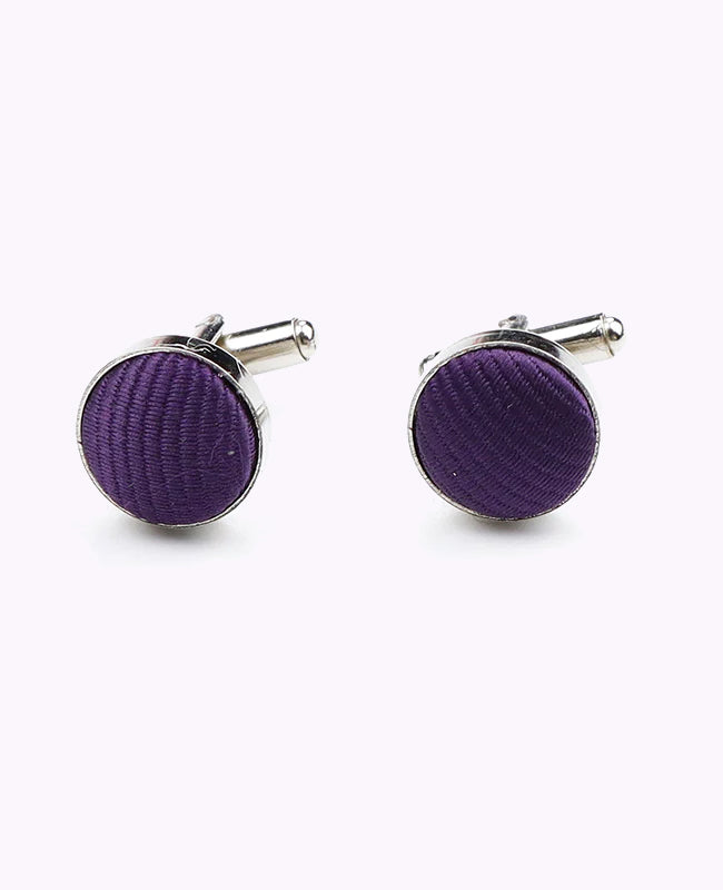 Manchetknopen Paars nr.2 in Polyester "Lucien"