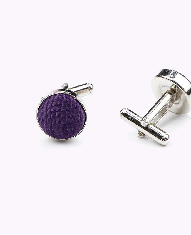 Manchetknopen Paars nr.2 in Polyester "Lucien"