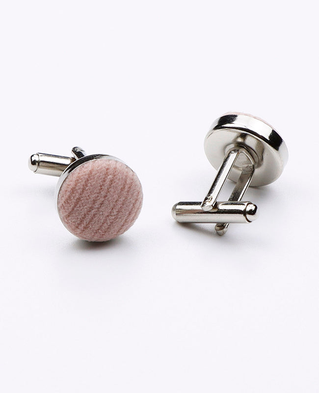 Manchetknopen Roze in Fluweel | Marius - Unipap's