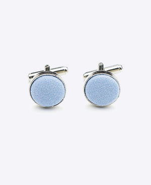 Manchetknopen Blauw nr.8 in Katoen 