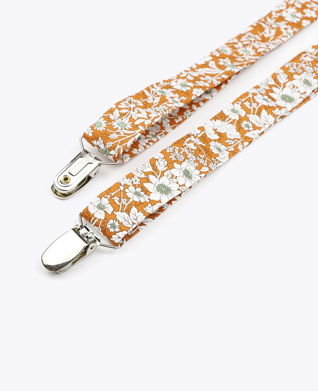Bretels Liberty Oranje in Katoen "Clovis"