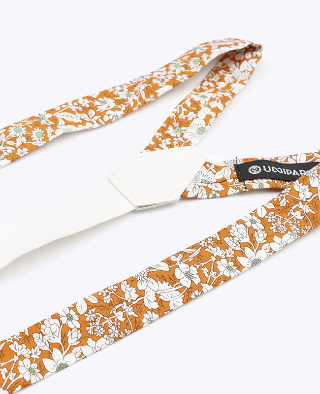 Bretels Heren Liberty Oranje in Katoen "Clovis"