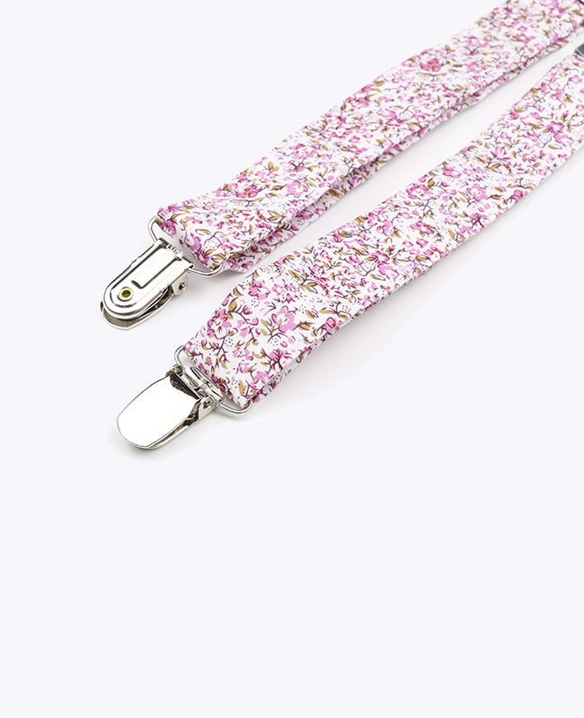 Bretels Liberty Roze nr.4 in Katoen "Gaspard"