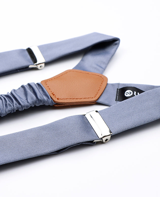 Bretels Heren Grijs in Polyester "Ernest"