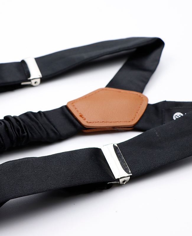 Bretels Heren Zwart in Polyester "Ernest"