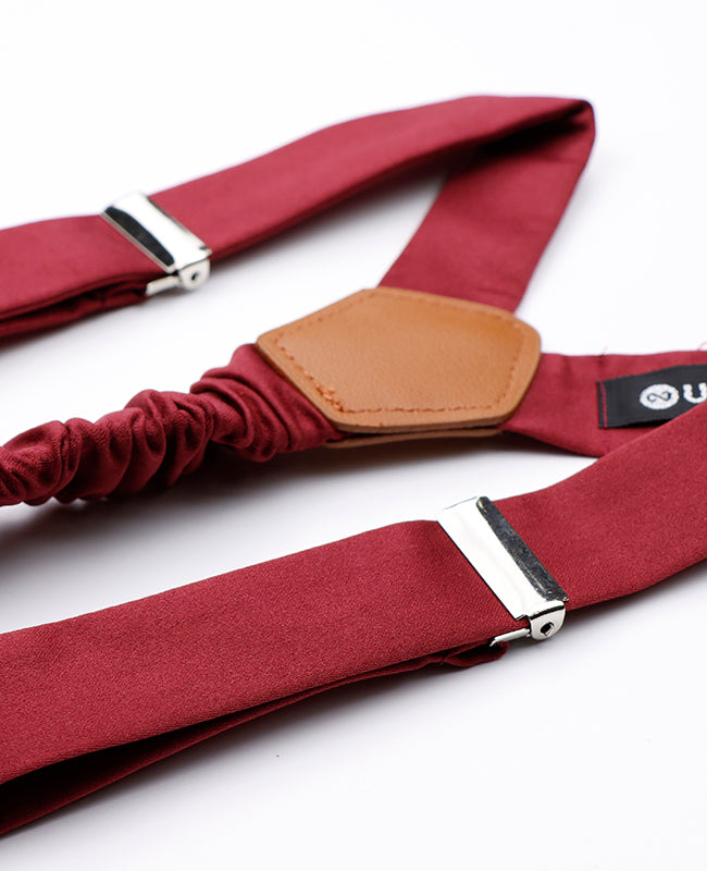 Bretels Heren Rood nr.1 in Polyester "Ernest"