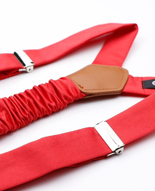 Bretels Heren Rood nr.2 in Polyester "Ernest"