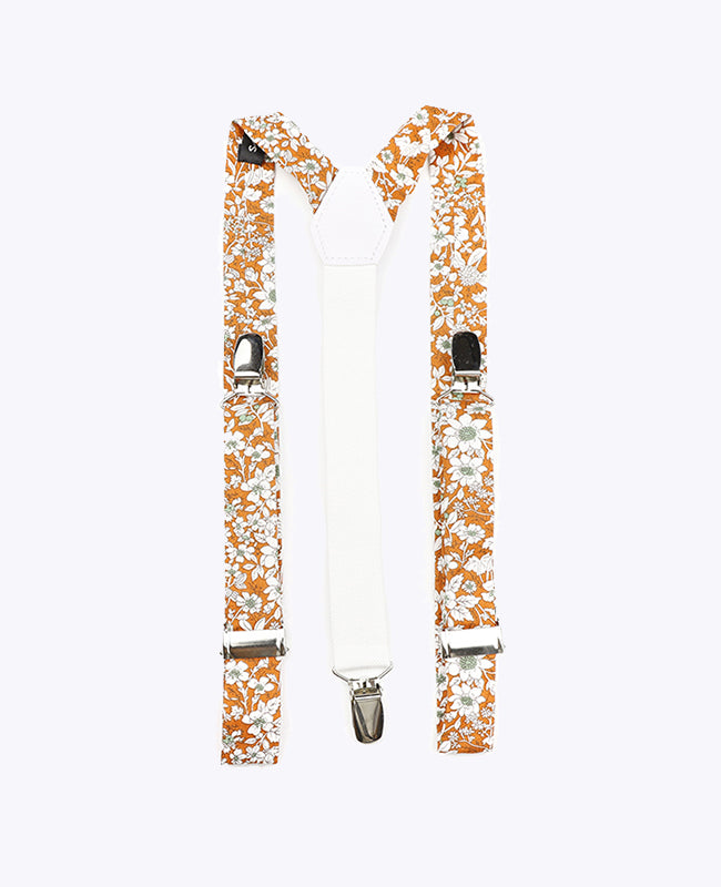 Bretels Kinderen Liberty Oranje in Katoen "Clovis"