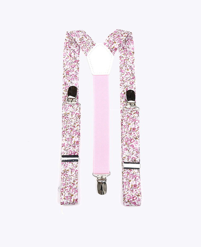 Bretels Kinderen Liberty Roze nr.4 in Katoen "Gaspard"