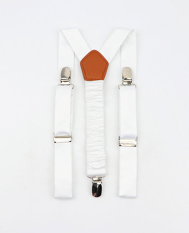 Bretels Kinderen Wit in Polyester "Ernest"