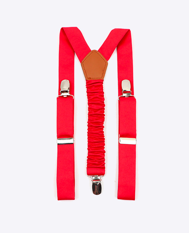 Bretels Kinderen Rood nr.2 in Polyester "Ernest"